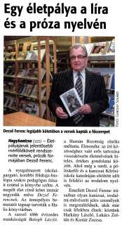 Zalai Hírlap 2016 11 09 263sz 03old - Egy életpálya a líra és a próza nyelvén.jpg Zalai Hírlap 2016 11 09 263sz 03old - Egy életpálya a líra és a próza nyelvén.jpg